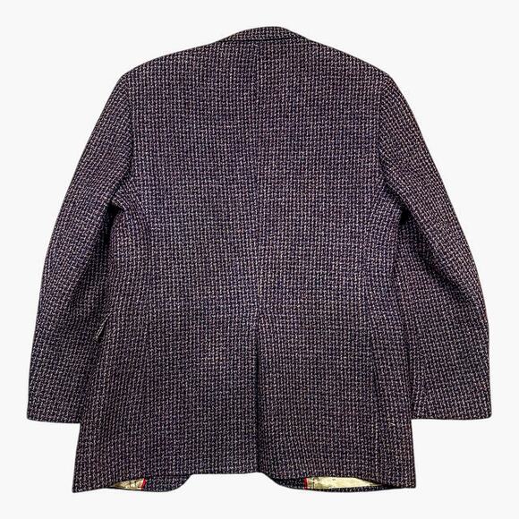 Foreman & Clark x Harris Tweed Check Weave Wool Sport Coat 42R - Picture 4 of 8